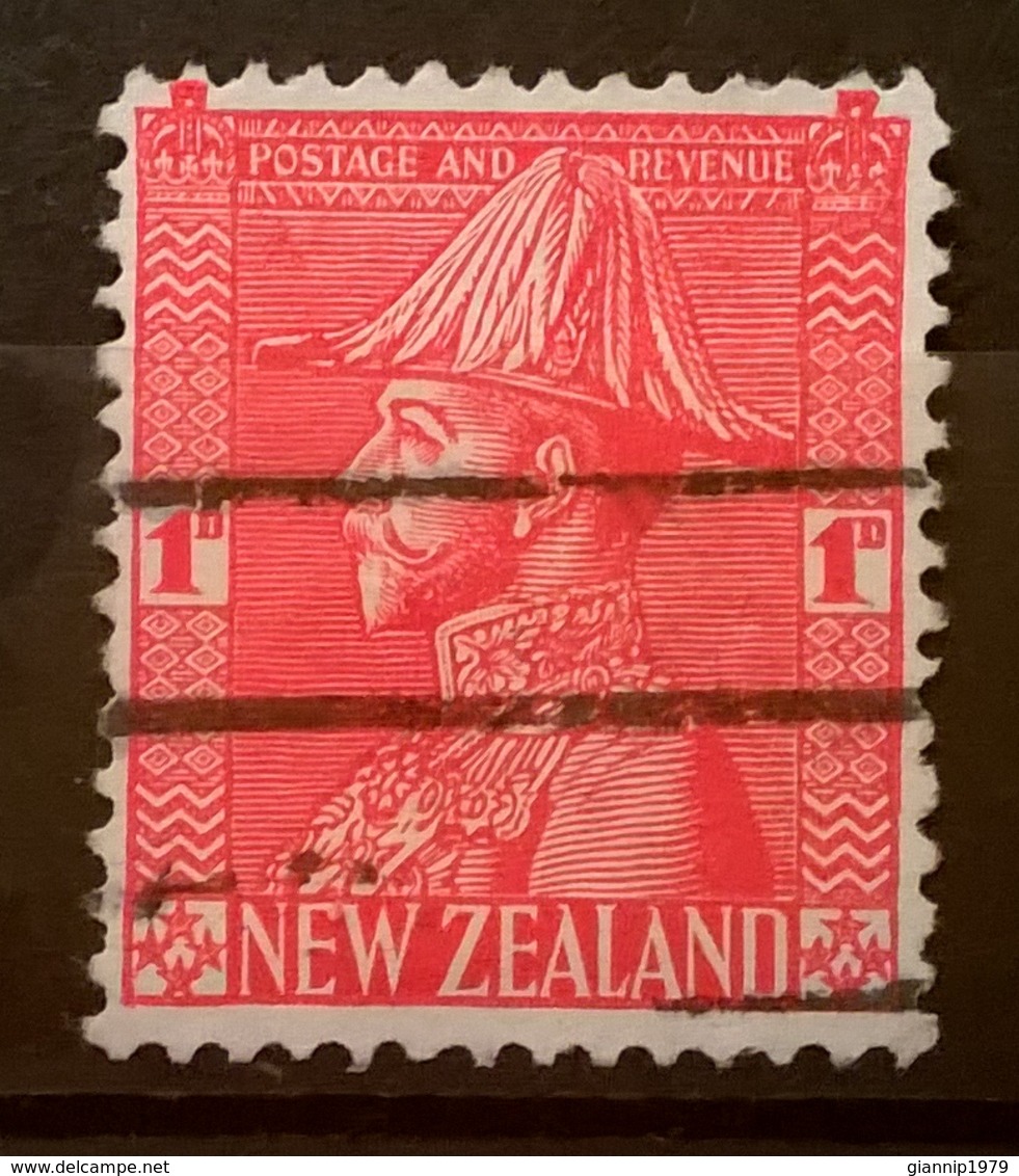 FRANCOBOLLI STAMPS NUOVA ZELANDA NEW ZELAND 1926 RE GIORGIO VI IN UNIFORME KING GIORGIO VI UNIFORM CON ANNULLO - Gebraucht