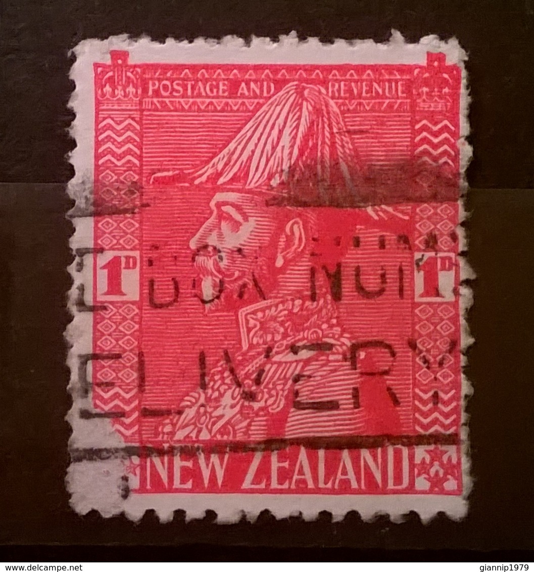 FRANCOBOLLI STAMPS NUOVA ZELANDA NEW ZELAND 1926 RE GIORGIO VI IN UNIFORME KING GIORGIO VI UNIFORM CON ANNULLO - Used Stamps
