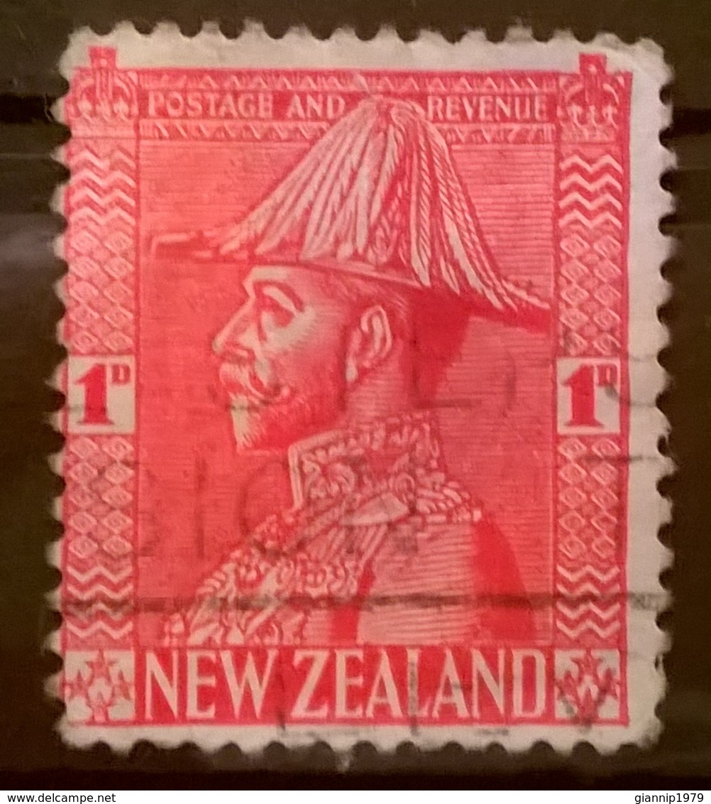 FRANCOBOLLI STAMPS NUOVA ZELANDA NEW ZELAND 1926 RE GIORGIO VI IN UNIFORME KING GIORGIO VI UNIFORM CON ANNULLO - Oblitérés