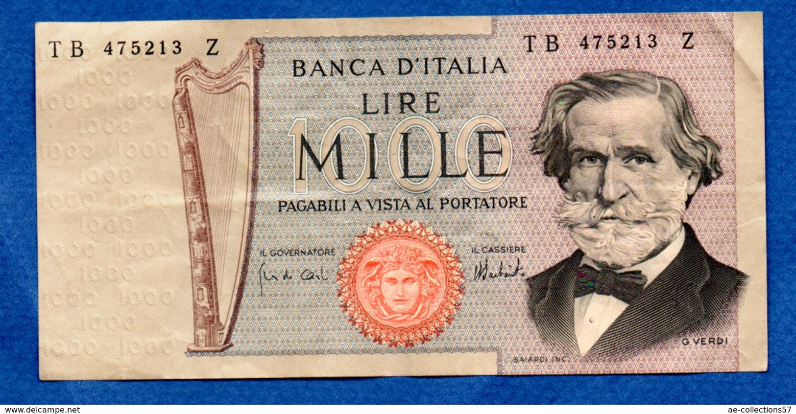 Italie -  1000 Lires - Pick # 101 A     - état  TTB - 1000 Lire