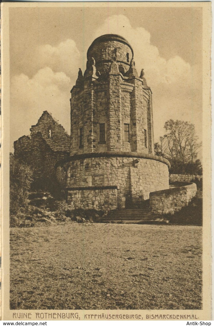 Ruine Rothenburg V. 1925  (2744) - Kyffhaeuser