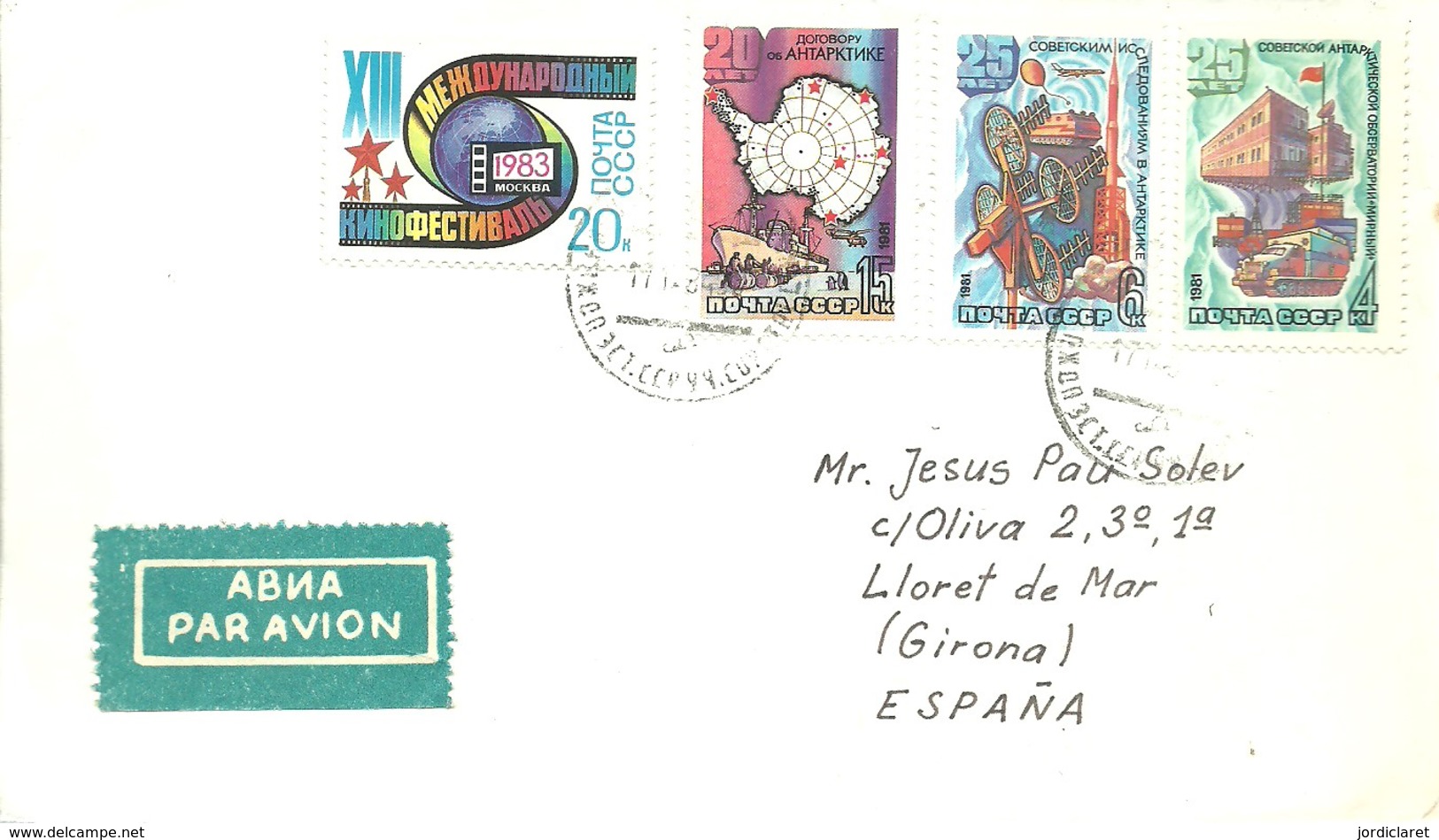 LETTER  RUSIA - Research Stations
