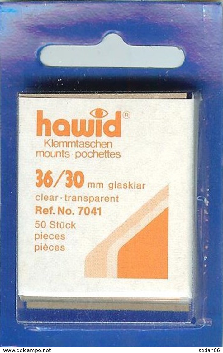 Hawid - Pochettes 36x30 Fond Transparent - Bandes Cristal