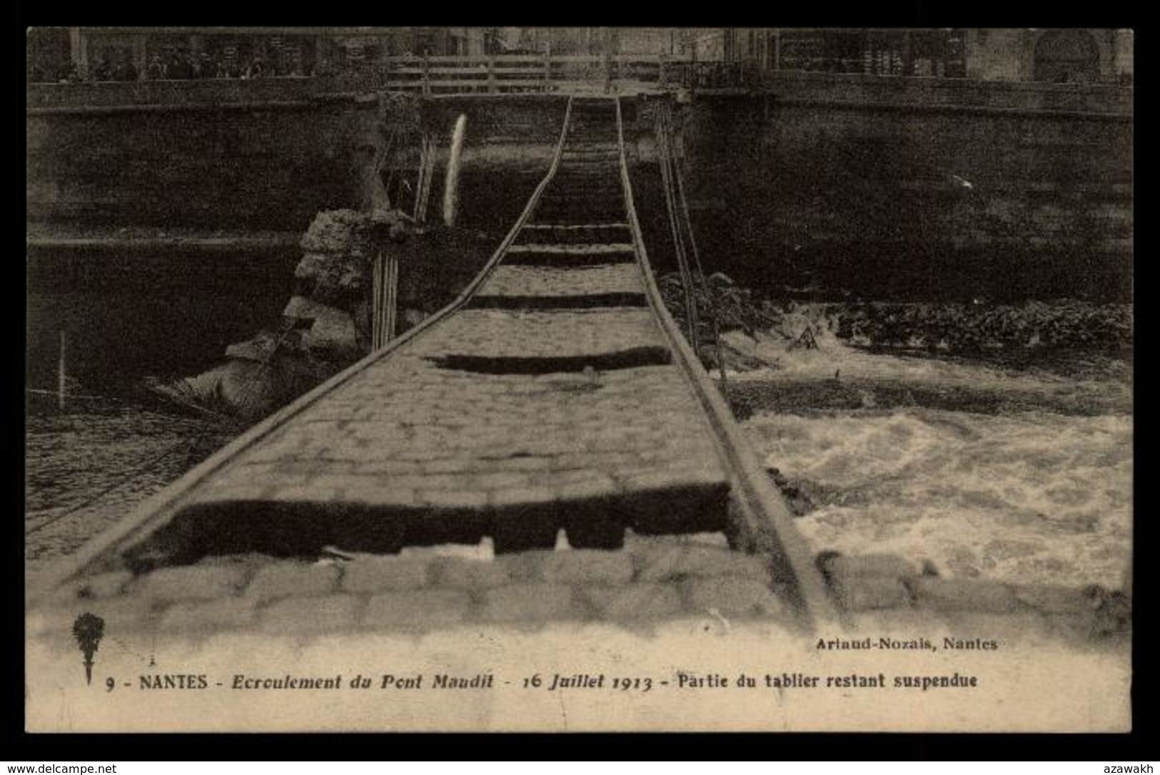 44 - Nantes - Ecroulement Du Pont Mauduit 16 Juillet 1913 Partie Du Tablier #08589 - Nantes