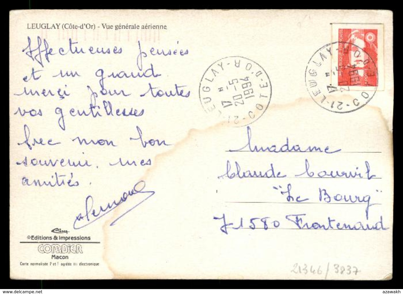 21 - Leuglay - Recey-sur-Ource - Vue Générale Aérienne #08436 - Chatillon Sur Seine