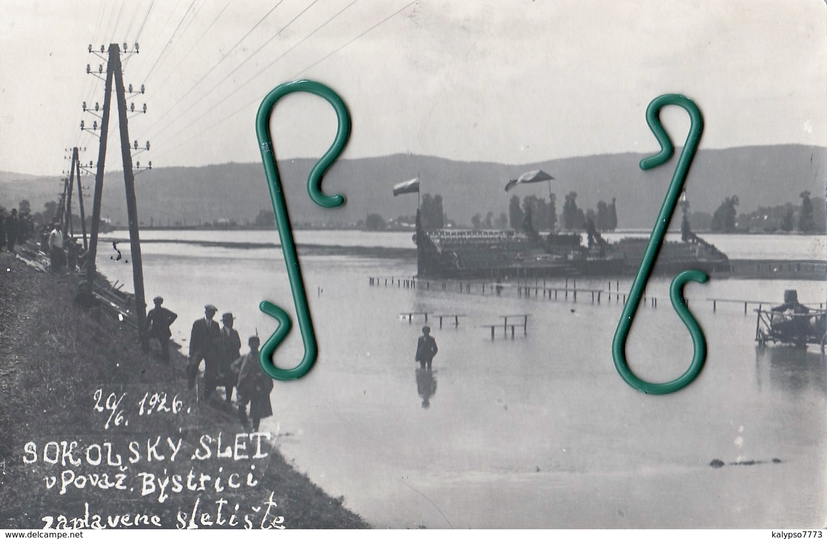 Považska  Bystrica -  1926  , Sokol-sky Stadion , Záplavy , Váh - Slovaquie