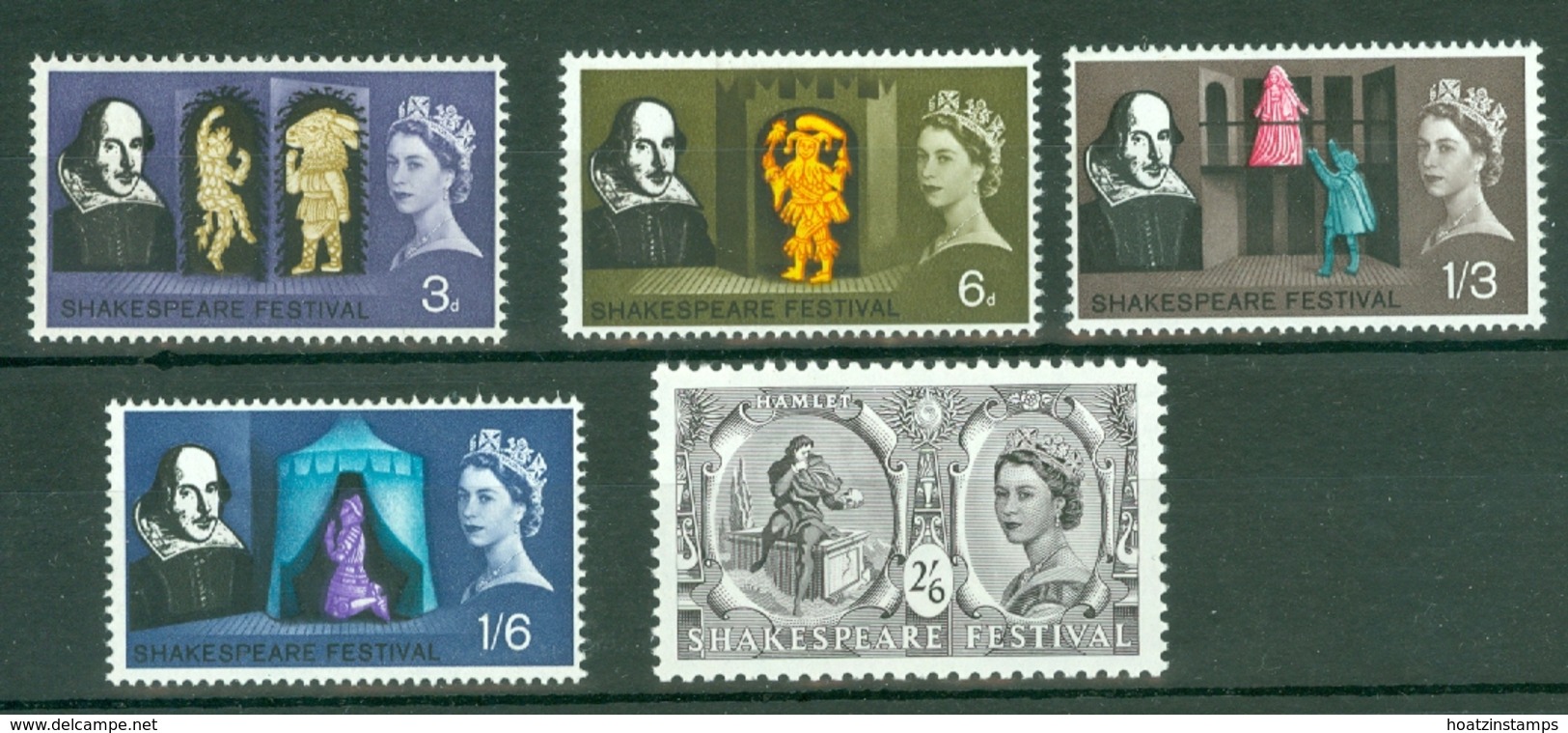 G.B.: 1964   Shakespeare Festival     MNH - Unused Stamps