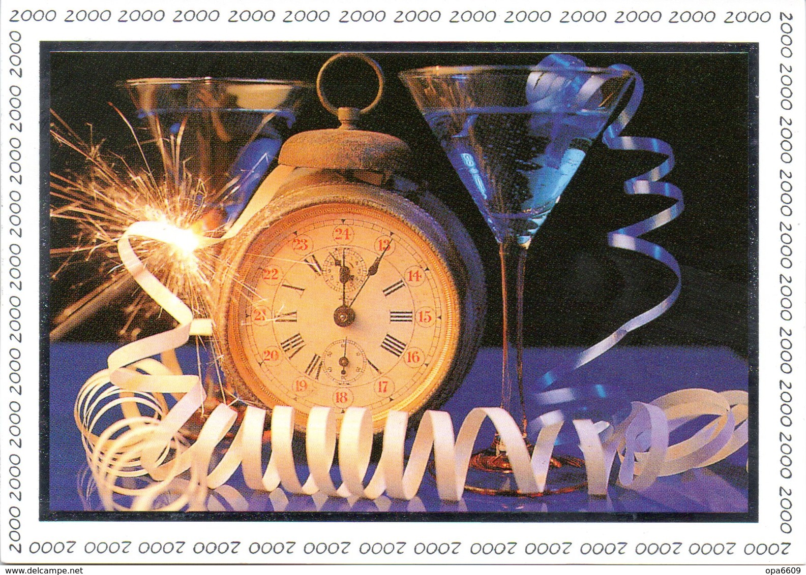 BRD Amtliche GZS-Sonderpostk. PSo 64/04 "Plusgrußkarte Millennium" WSt "Eifel" SSt 31.12.2000 BERLIN ZENTRUM - Postkarten - Gebraucht