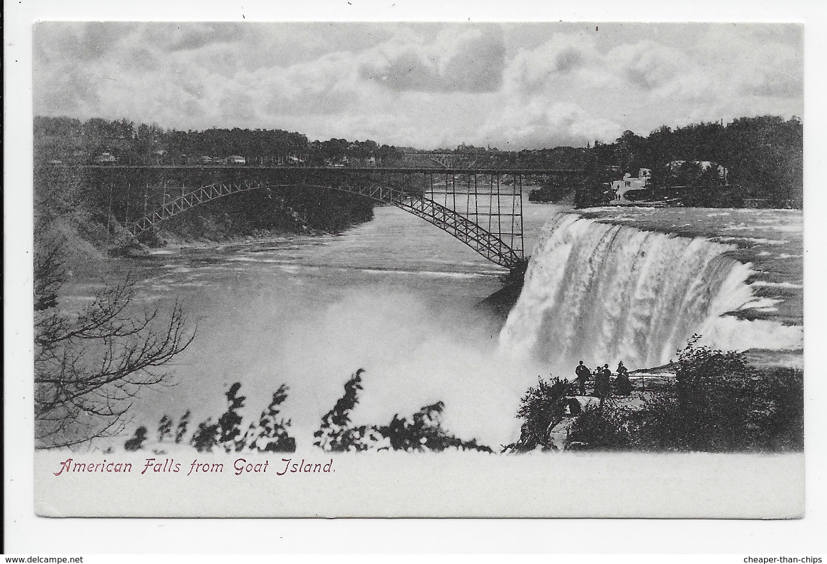 American Falls From Goat Island - Undivided Back - Other & Unclassified