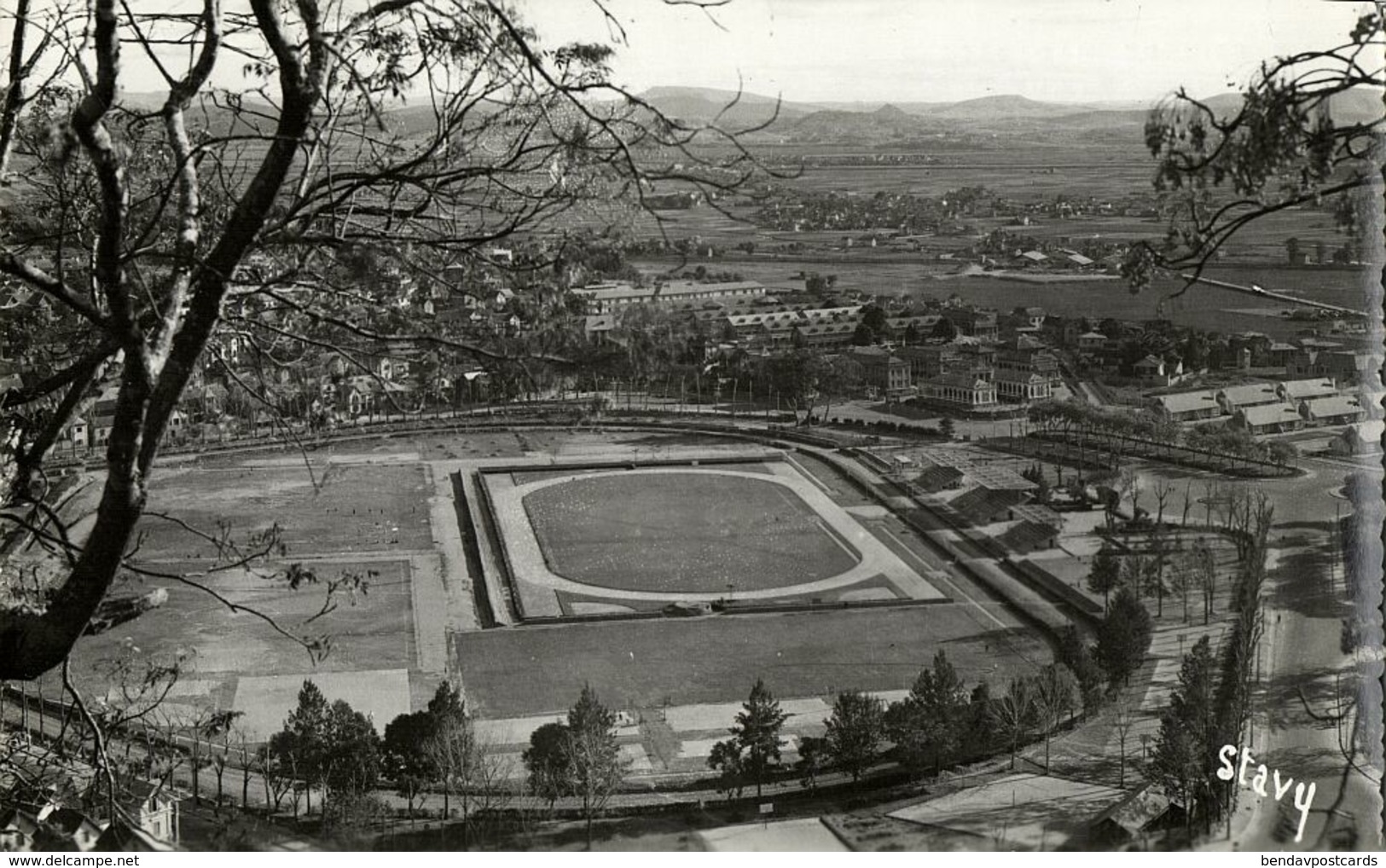 Madagascar, ANTANANARIVO, Mahamasina Le Stade (1950s) Stadium RPPC Postcard - Soccer