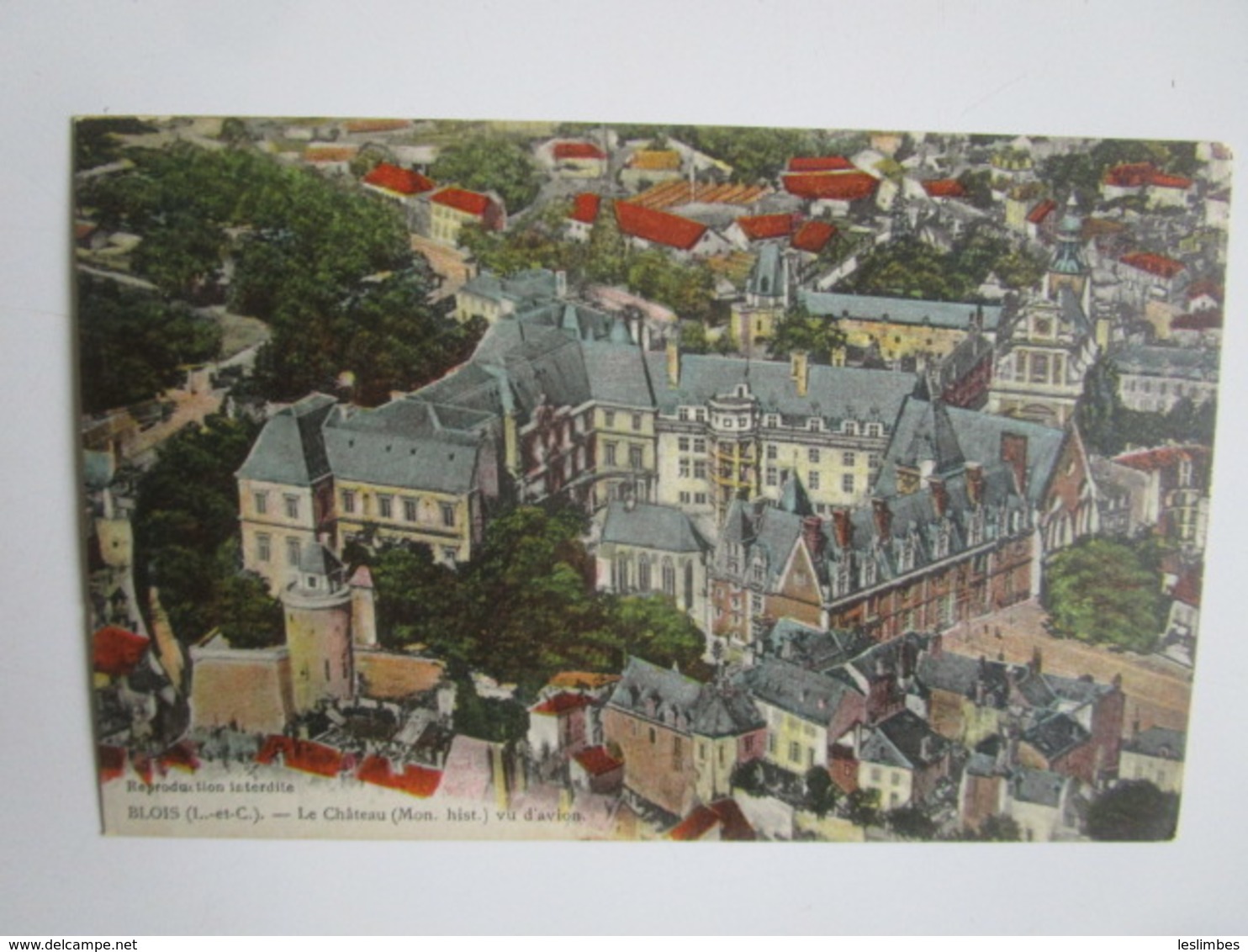 Blois. Le Chateau Monunment Historique Vu D'avion. Lenormand - Blois