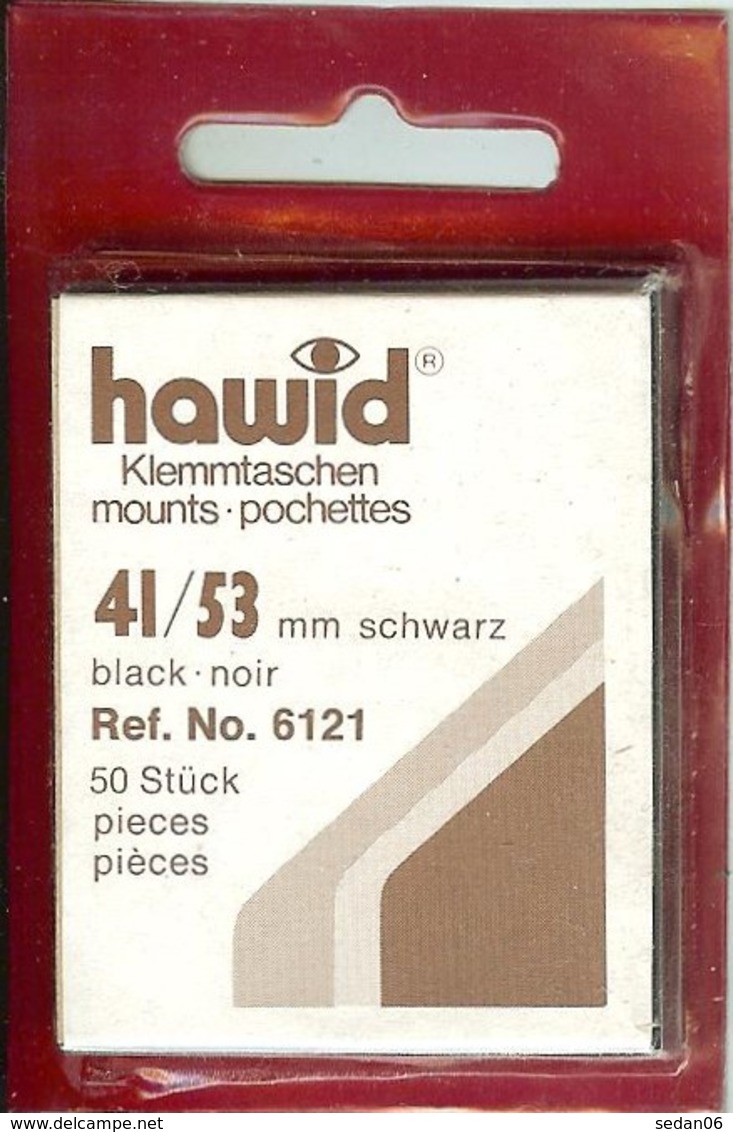 Hawid - Pochettes 41x53 Fond Noir - Mounts