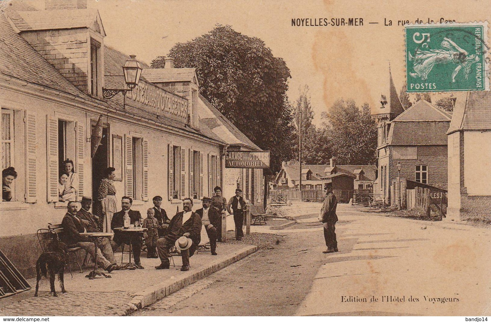 Noyelles Sur Mer -la  Rue De  La Gare - Scan Recto-verso - Noyelles-sur-Mer