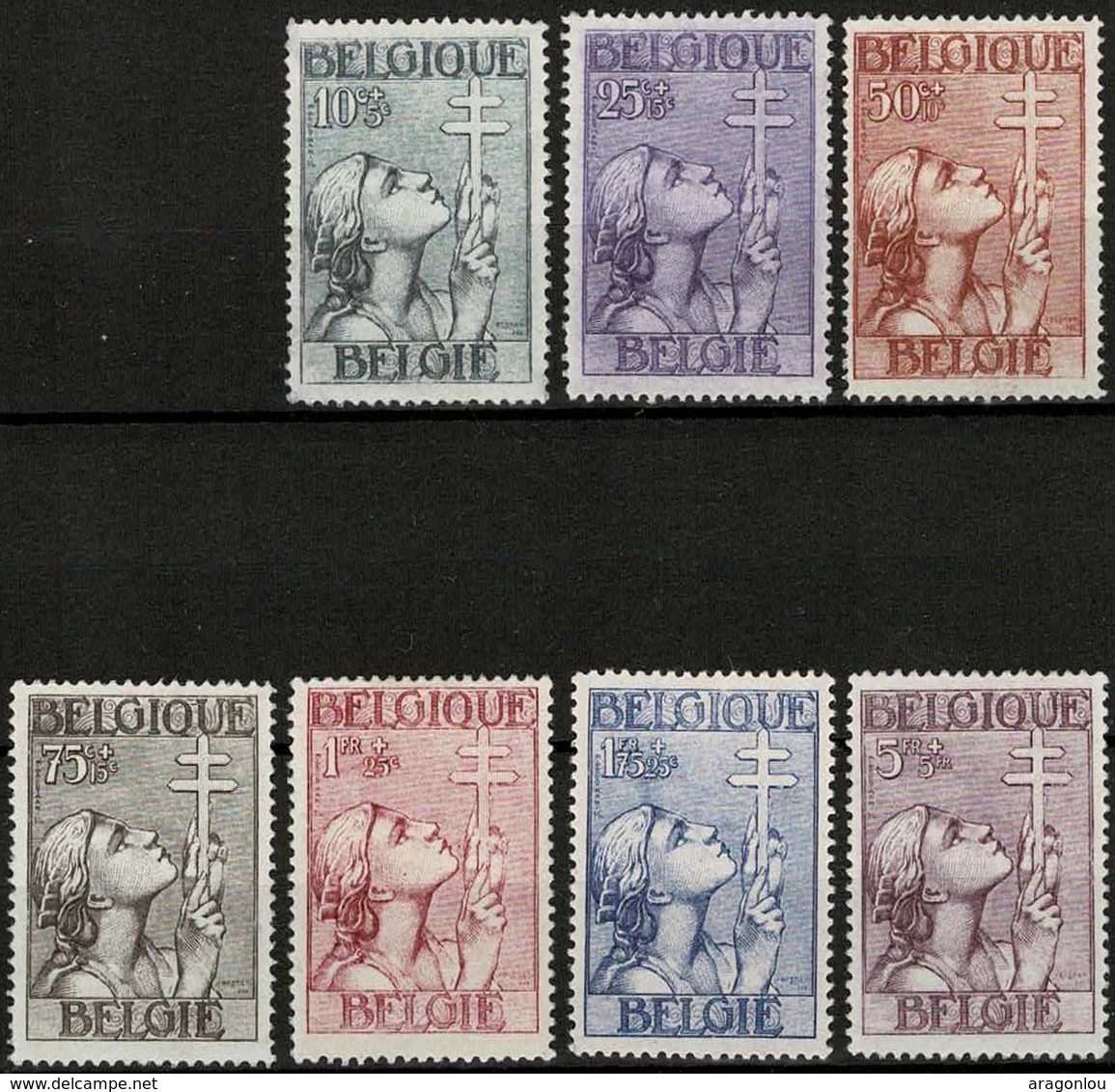 1933 Série Lutte Contre La Tuberculose, Neuf Sans Charnière: Michel: 366-372  2scans - Unused Stamps