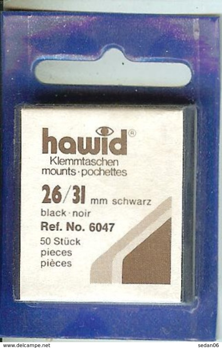 Hawid - Pochettes 26x31 Fond Noir - Bolsillos