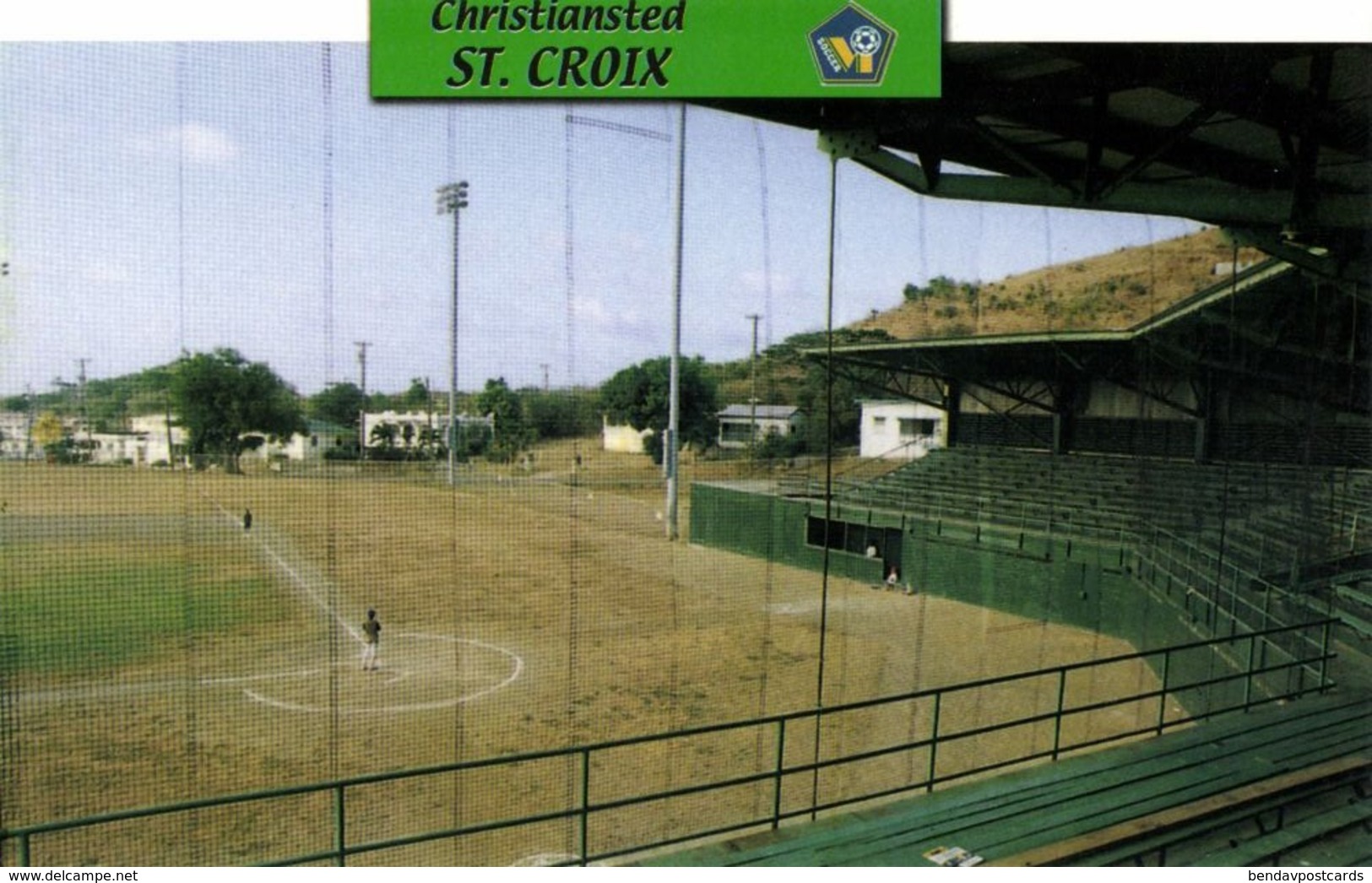 US Virgin Islands, ST. CROIX, Christiansted Ballpark (2000s) Stadium Postcard - Soccer