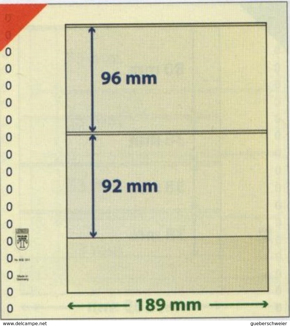 Feuilles Neutres Lindner T à L'unité Réf. 802201  à Moins 50 % - For Stockbook