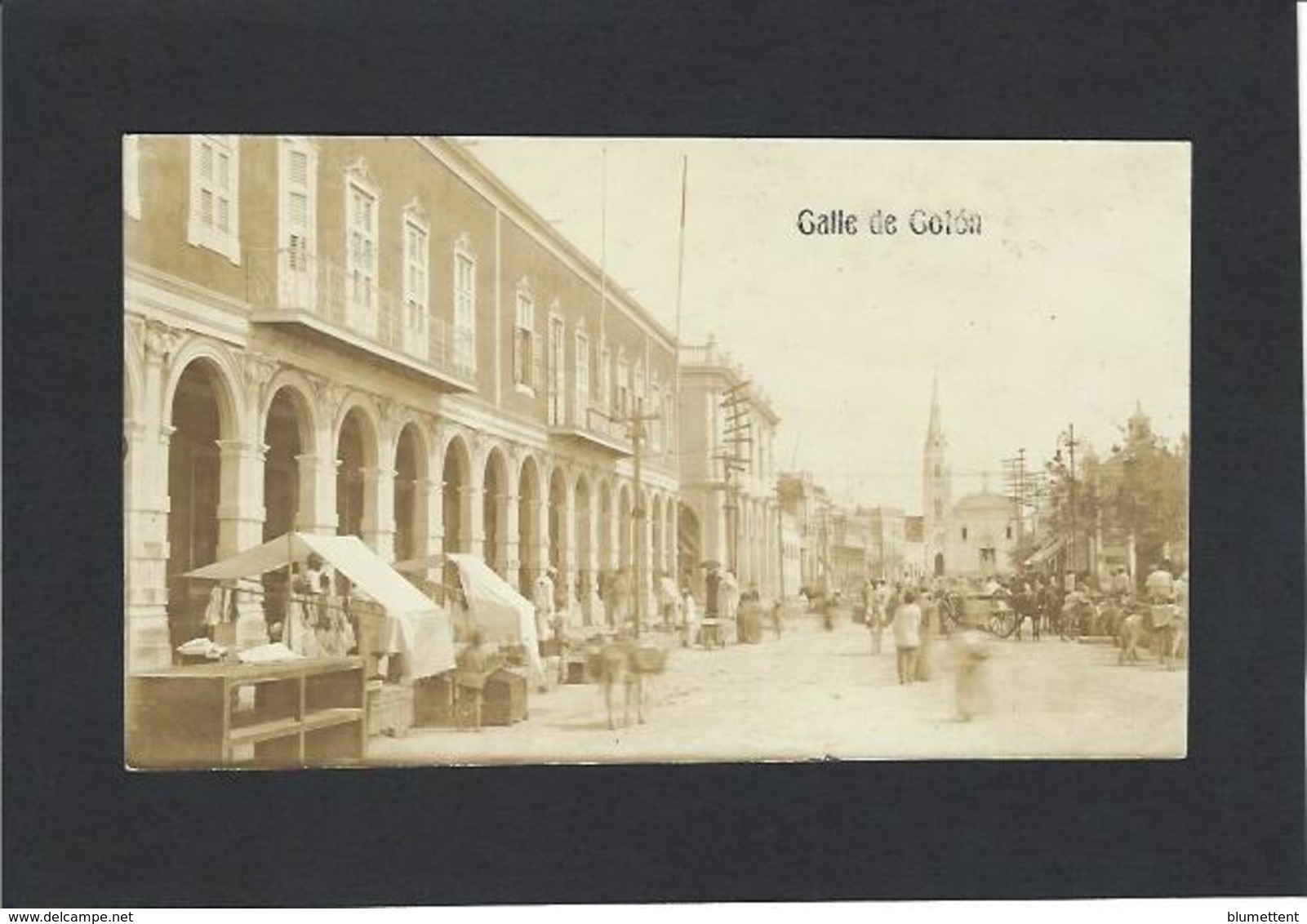 CPA Vénézuela Carte Photo RPPC Circulé Calle De Colon - Venezuela