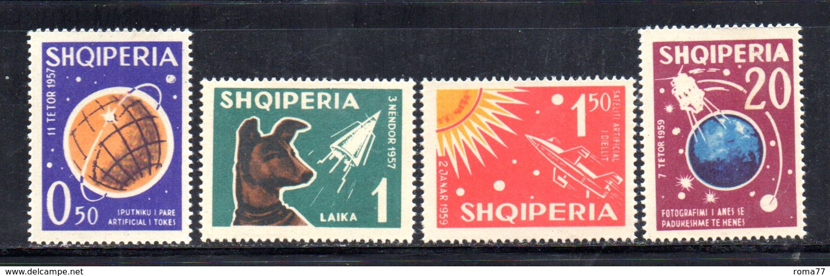 591/1500A - ALBANIA 1962 , Serie Yvert N. 585/588 (Michel 668/670) * Linguellata - Albanië