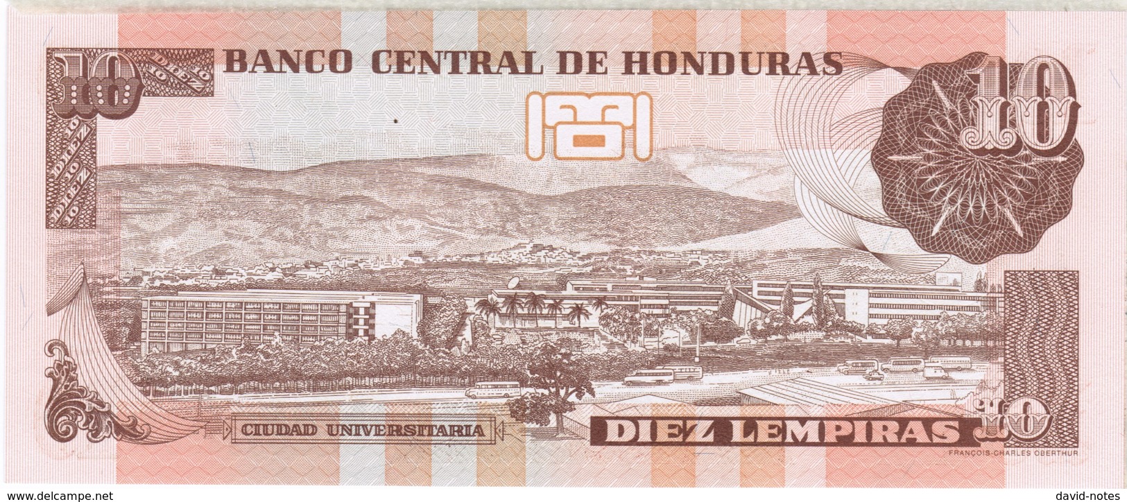 Honduras - Pick 86c - 10 Lempiras 2004 - Unc - Honduras