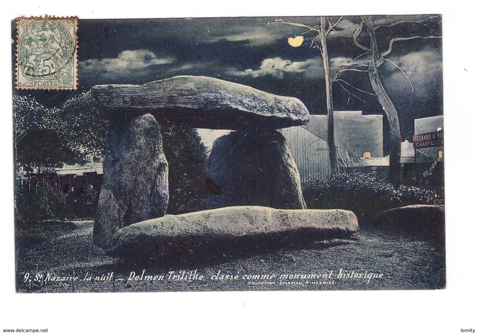 44 St Saint Nazaire La Nuit Dolmen Trilithe Classé Comme Monument Historique Collection Delaveau - Saint Nazaire