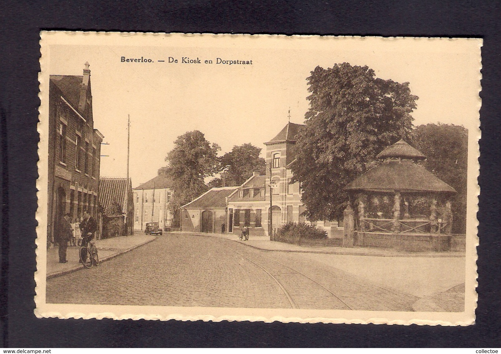 Postkaart Beverloo De Kiosk En Dorpstraat - Beringen