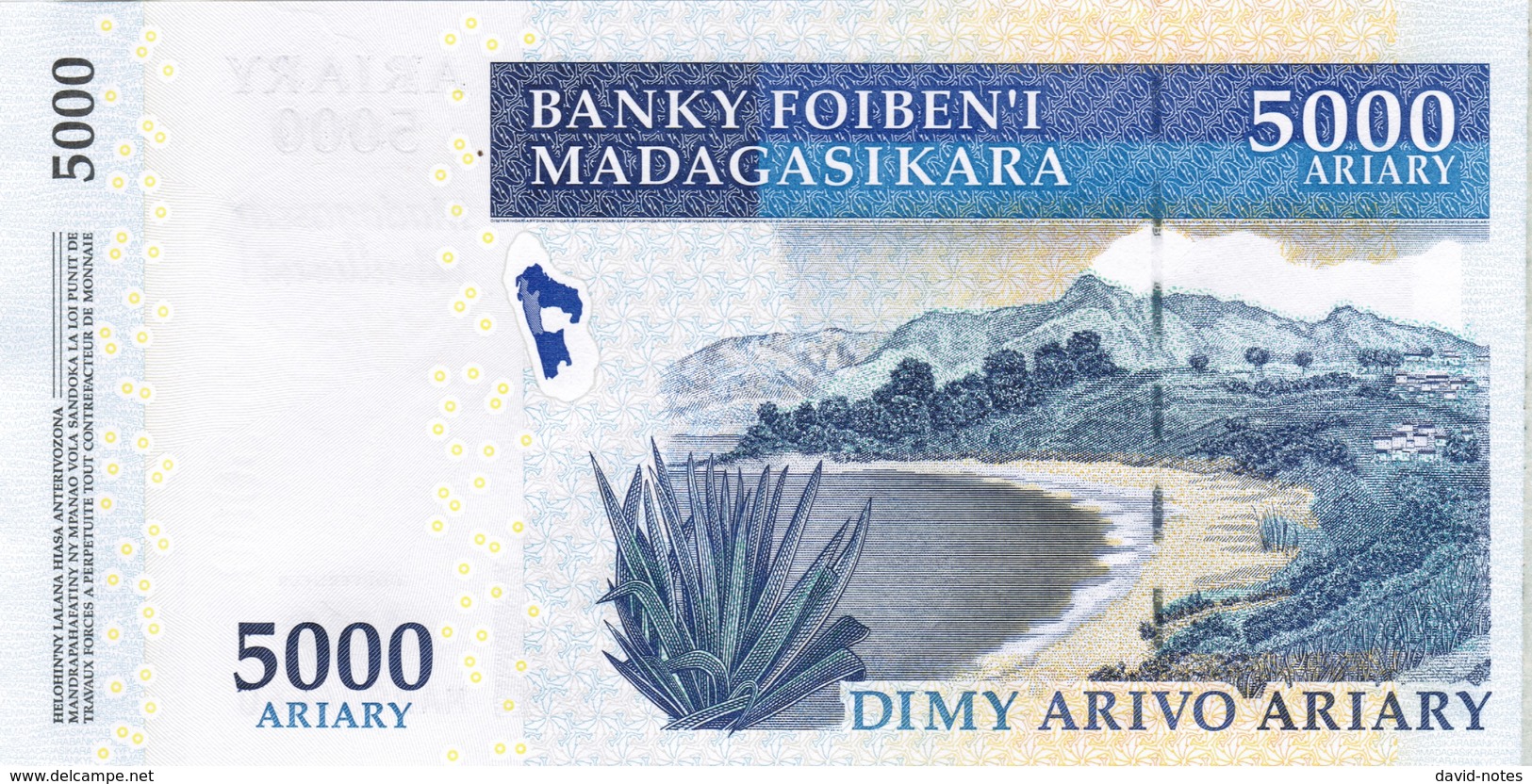 Madagascar - Pick 94 - 5000 Ariary 2008 - Unc - Commemorative - Madagascar