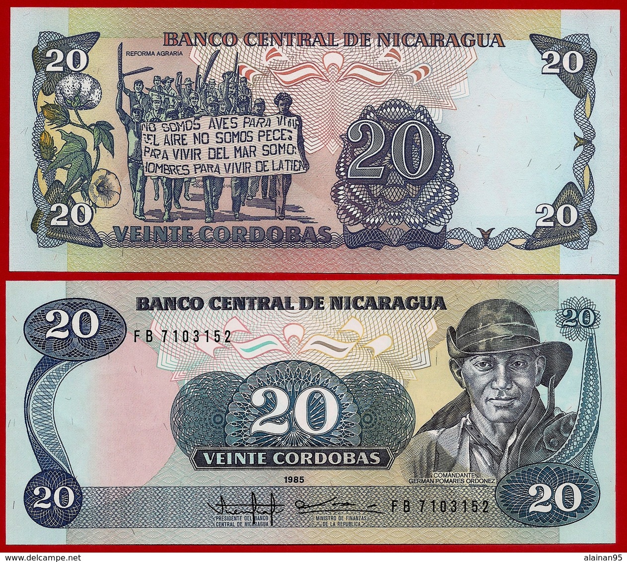 ** NICARAGUA - Lot De 7 Billets Tous Différents Et UNC  ** - Nicaragua