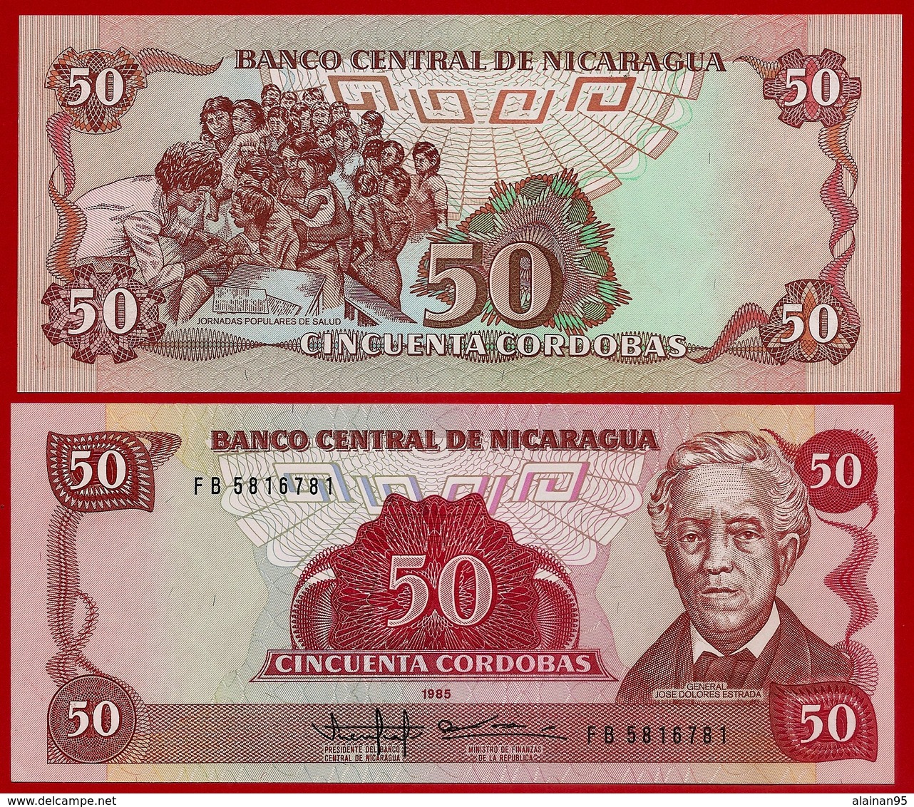 ** NICARAGUA - Lot De 7 Billets Tous Différents Et UNC  ** - Nicaragua