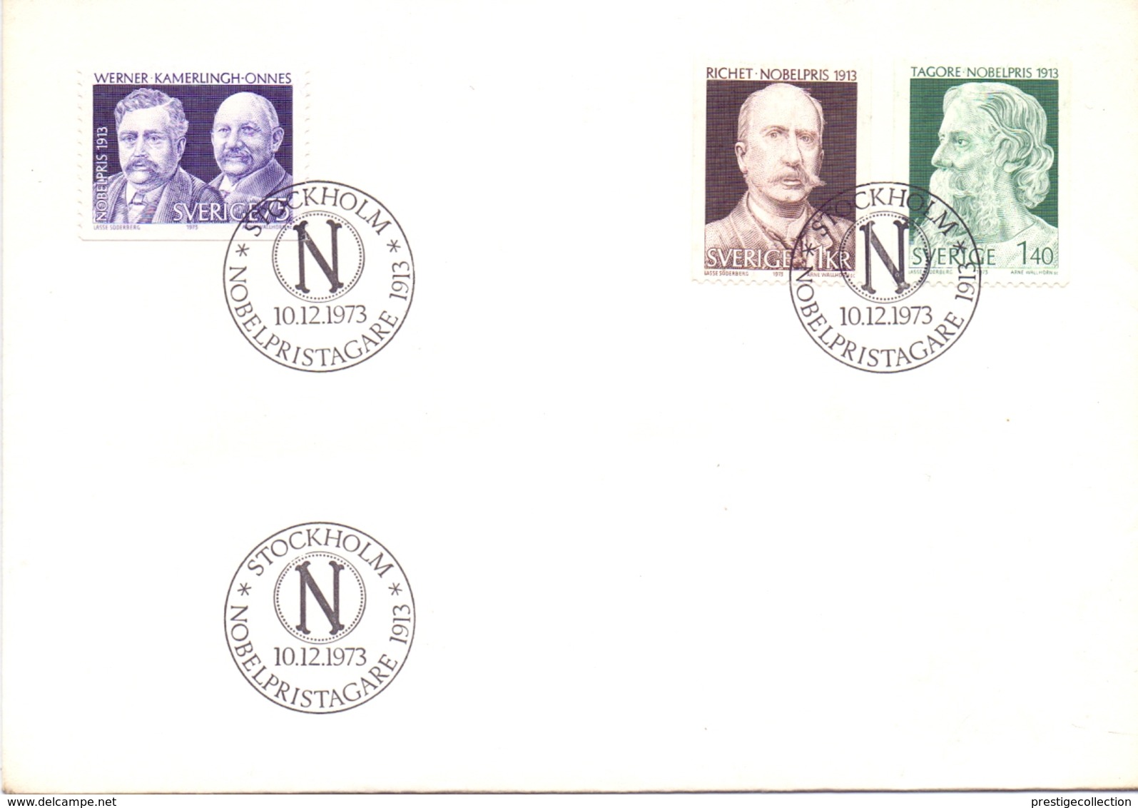 Stockolm 1973 Nobelpristagare  Cover   (NOV180020) - Storia Postale