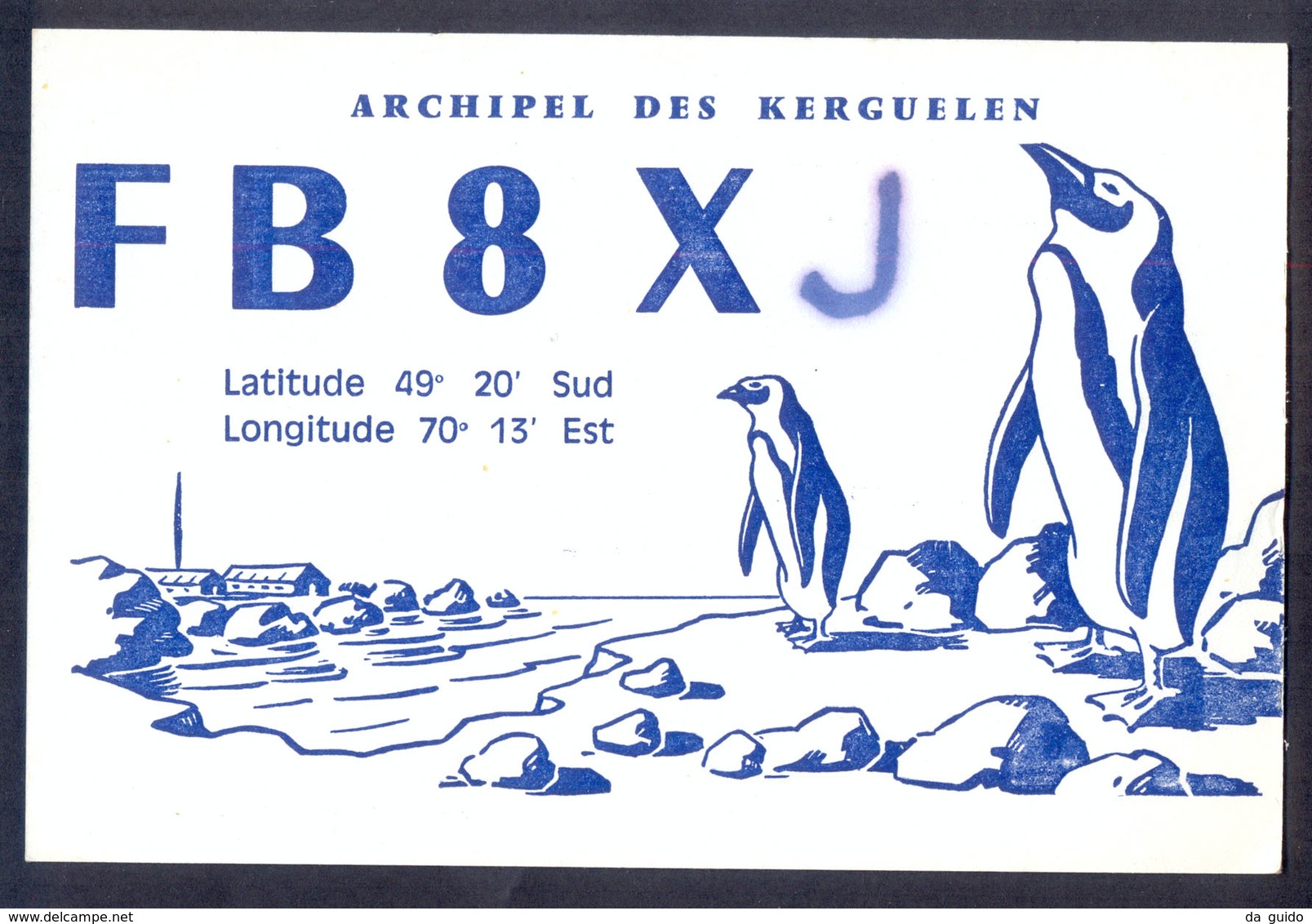 QSL Cards Amateur Radio - Archipel Des Kerguelen 1975 - Penguins - 3 - Radio Amatoriale