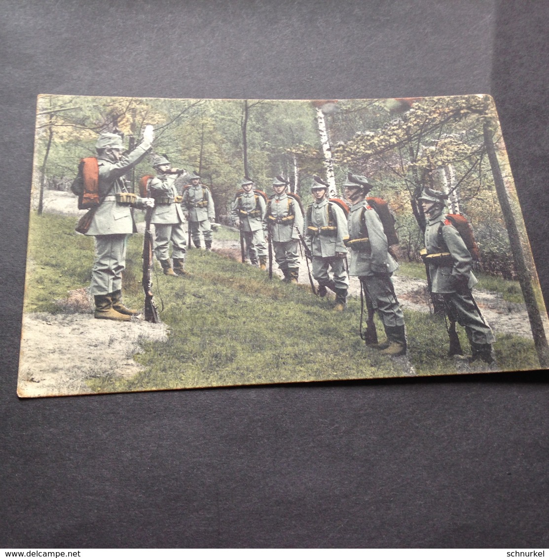 KGL. SAECHS 1. JAEGER-BATAILLON IM FEUERGEFECHT - FELDUNIFORM - 1914 - 2 - War 1914-18