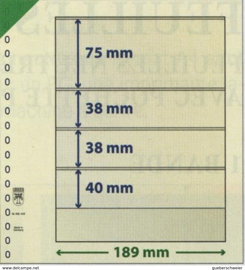 Paquet De 10 Feuilles Neutres Lindner T Réf. 802403  à Moins 50 % - A Nastro