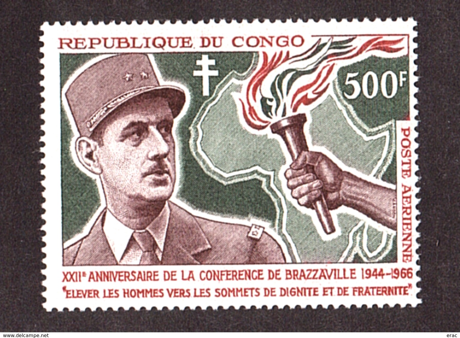 Congo - 1966 - PA N° 38 - Neuf ** - Général De Gaulle - Neufs