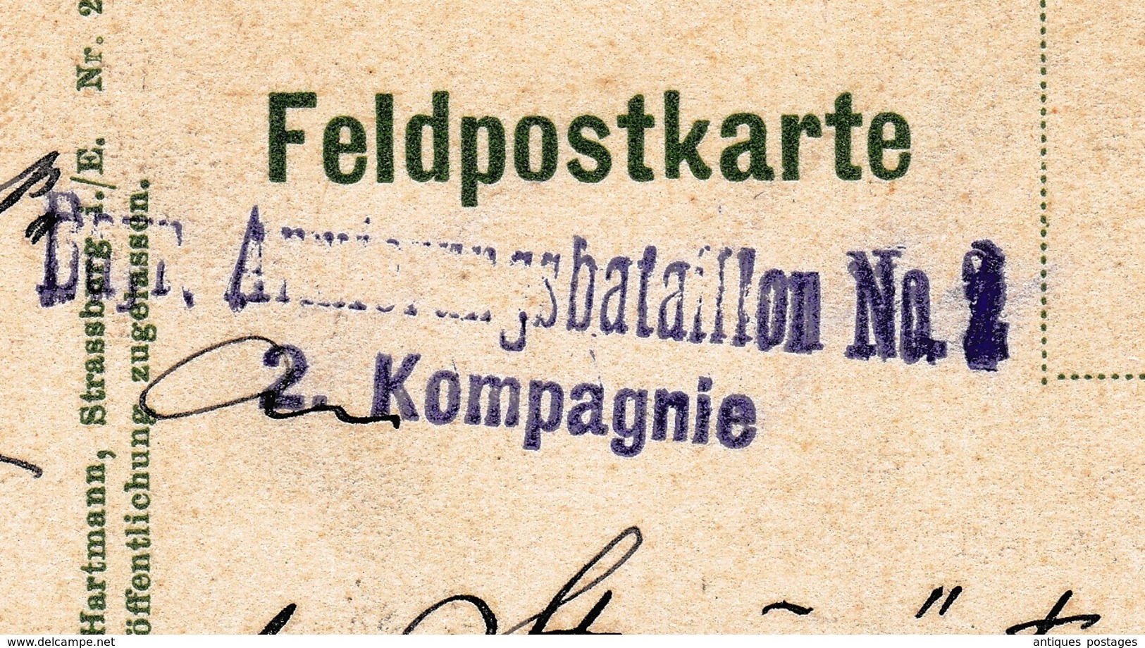 Postkarte Feldpost 1915 Deutschland WW1 Première Guerre Mondiale Westlicher Kriegschauplatz Deutsch-Avricourt Kolonie - Feldpost (portvrij)