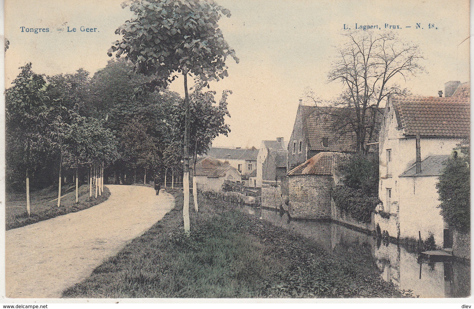 Tongeren - De Jeker - Le Geer - Gkleurde Kaart - Uitg. L. Lagaert, Brussel N. 18 - Tongeren