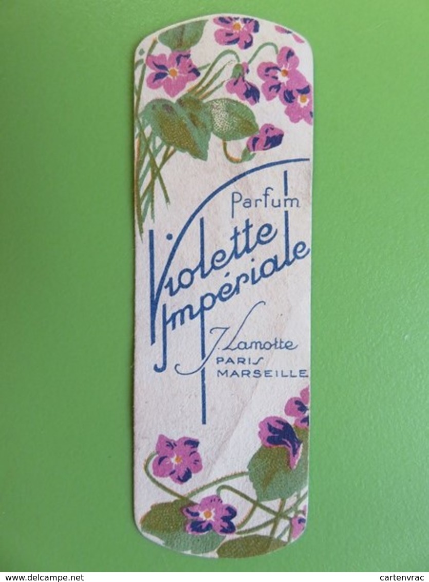 Carte Parfumée - Parfum "Violette Impériale" De J. Lamotte - Paris Marseille - Années 1920 - Antiguas (hasta 1960)