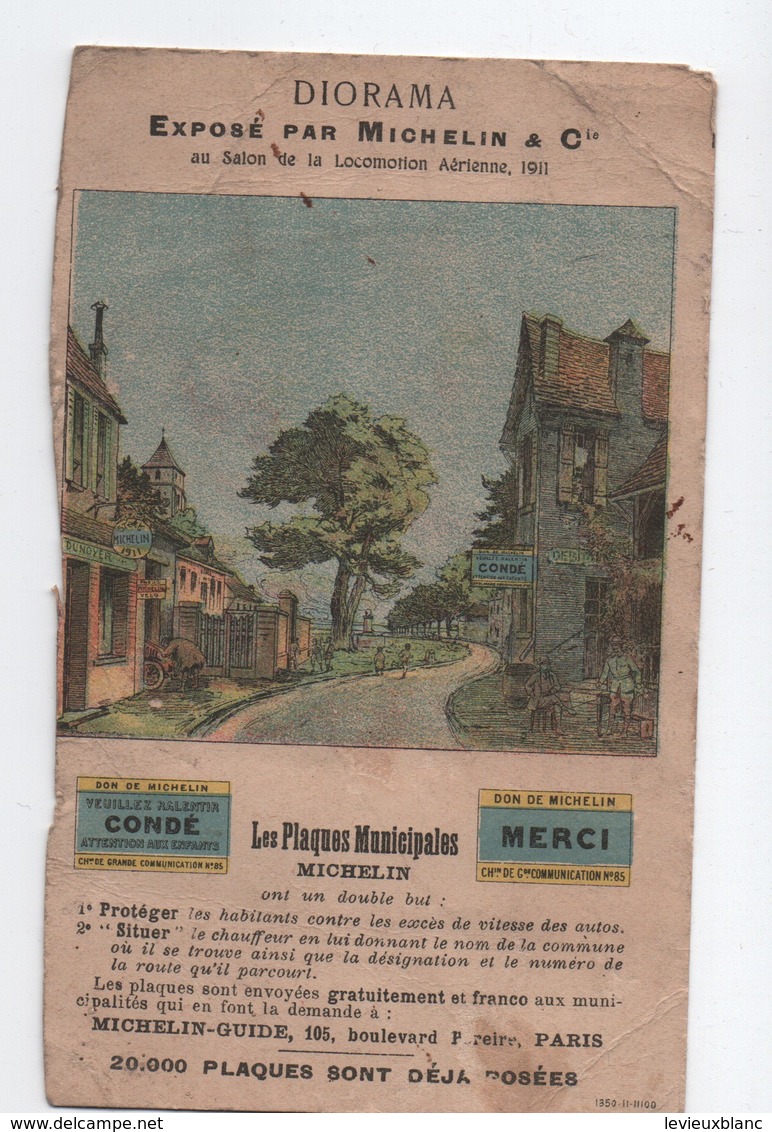 Publicité Façon Carte Postale/Signalisation Routiére/  Michelin & Cie// 1911                VPN160 - Publicités