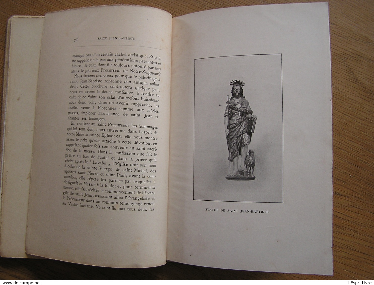 SAINT JEAN-BAPTISTE Sa Vie son Culte à Florennes Gustave Mauclet 1904 Religion Abbaye Saint-Jean Saint-Maur Pélerinage