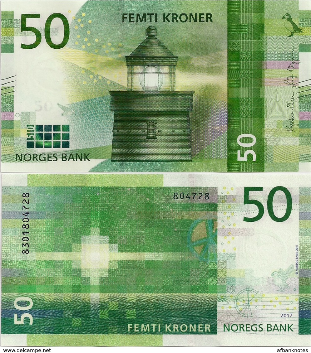 NORWAY       50 Kroner        P-New        2017 (2018)       UNC - Norway