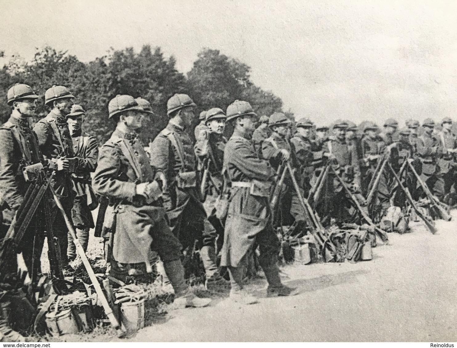 AK Franzosische Soldaten Miltaire Francais Uniform Soldat Nouvel Equipement Armee Infanterie Uniform - Ausrüstung