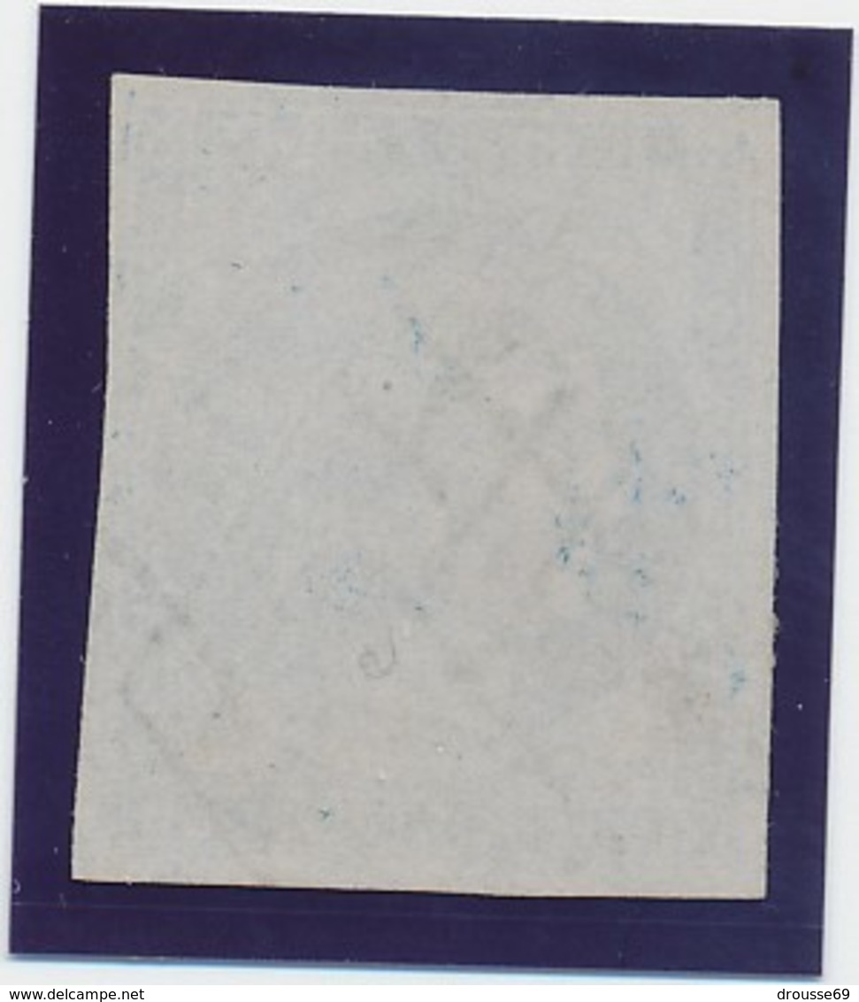 25 C Bleu Terne N° 4 TB. - 1849-1850 Ceres