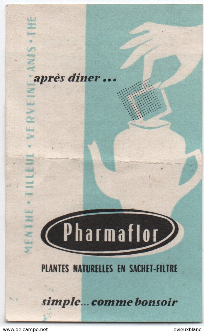 Santé -Hygiéne/Pharmacie/PHARMAFLOR/Tableau Des Pesées / Plantes Naturelles/ Vers 1960                           PARF162 - Other & Unclassified