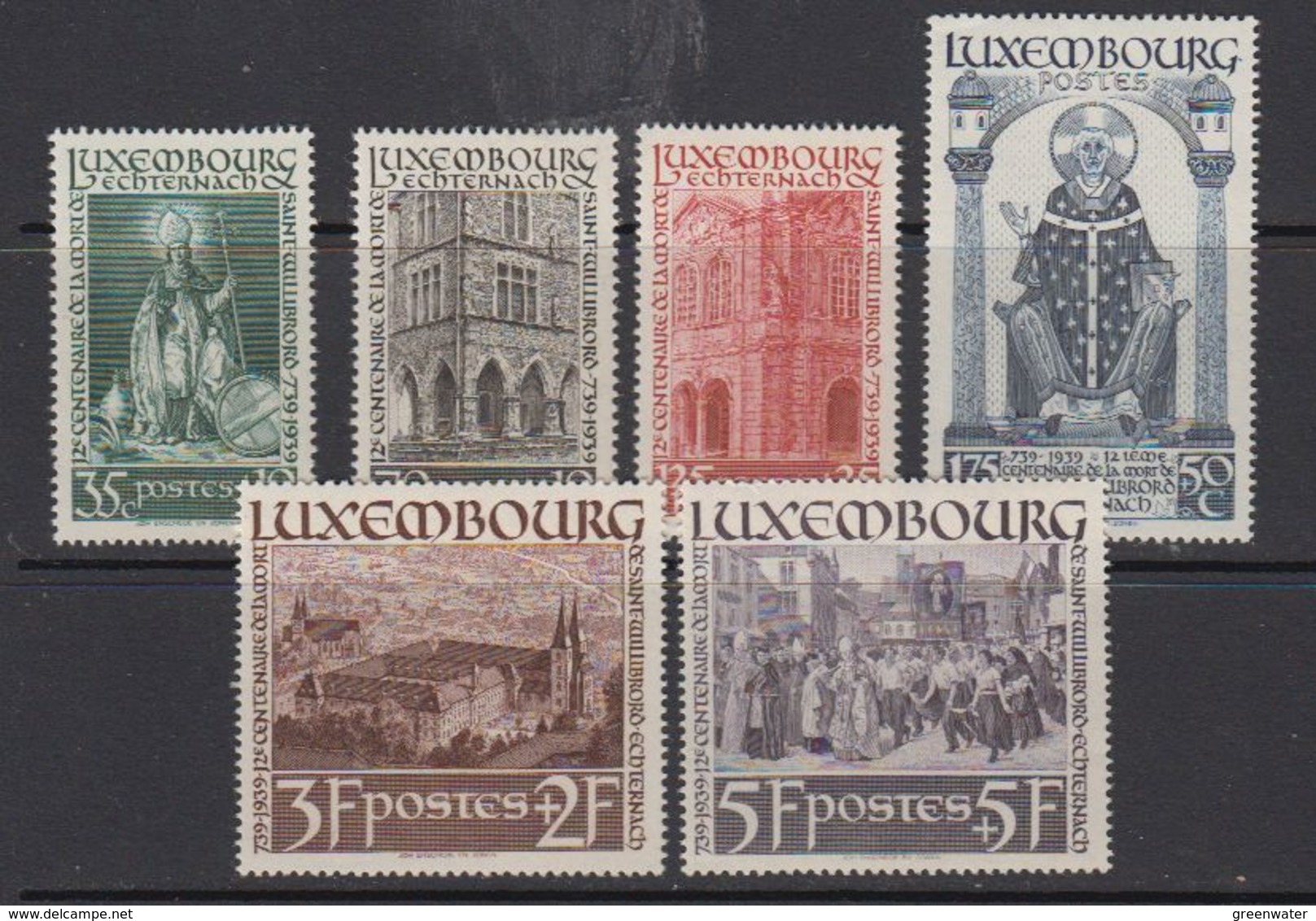 Luxemburg 1938 Hl. Willibrord 6v Mostly * Mh (= Mint, Hinged) 2 Highest Values Are ** Mnh(41259) - Ongebruikt