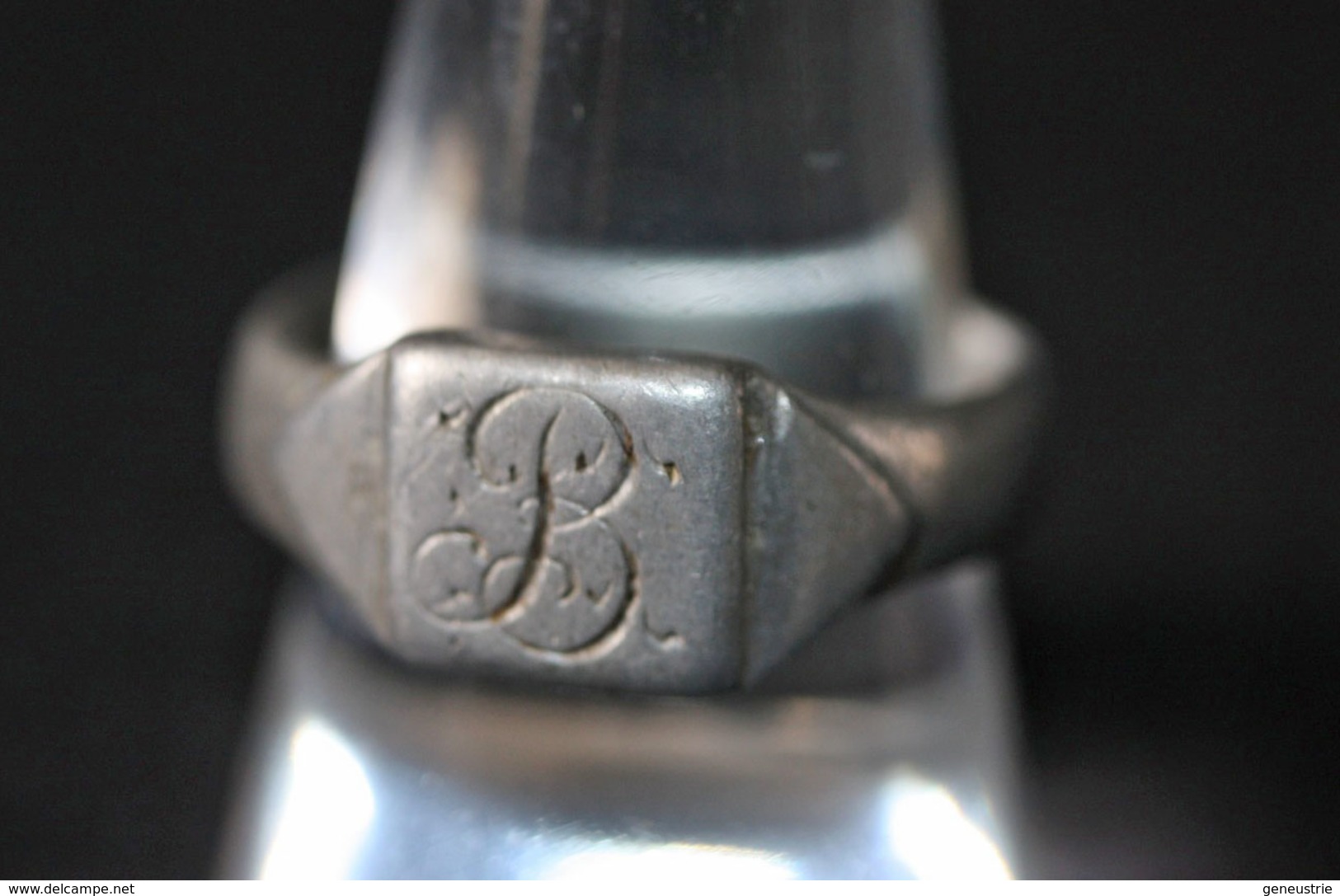 WW1 - Bague De Poilu - Monogramme "B" Objet De Tranchée - Trench Art - WWI - 1914-18