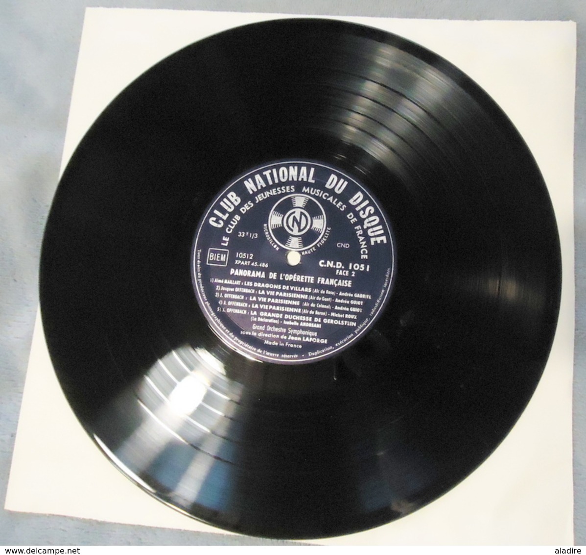 1960 - Panorama de l' OPERETTE française - 5 disques vinyle dans coffret velours et livret d'introduction 38 pages