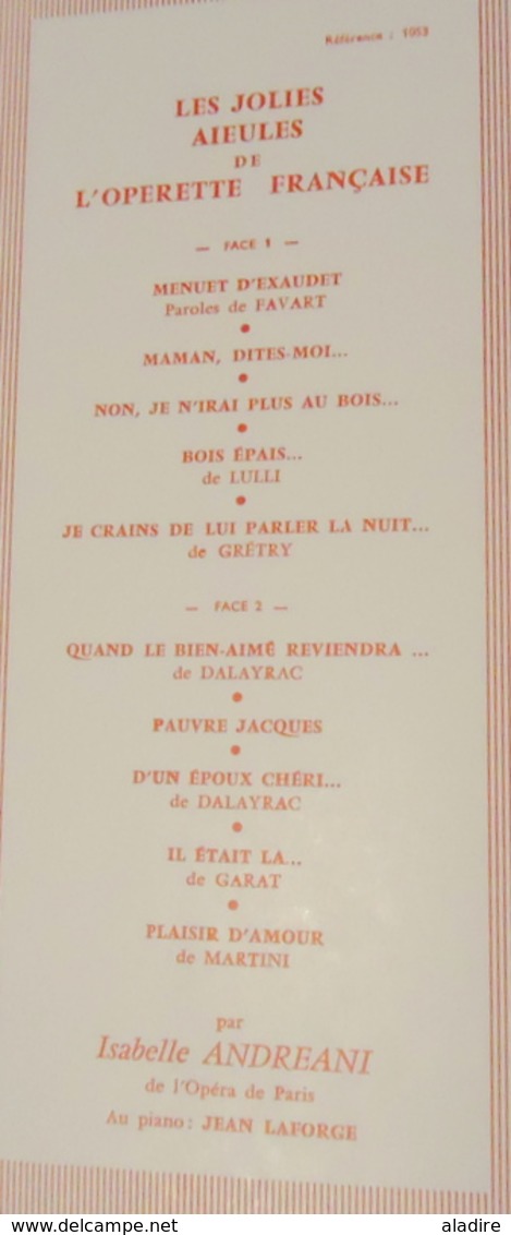 1960 - Panorama de l' OPERETTE française - 5 disques vinyle dans coffret velours et livret d'introduction 38 pages