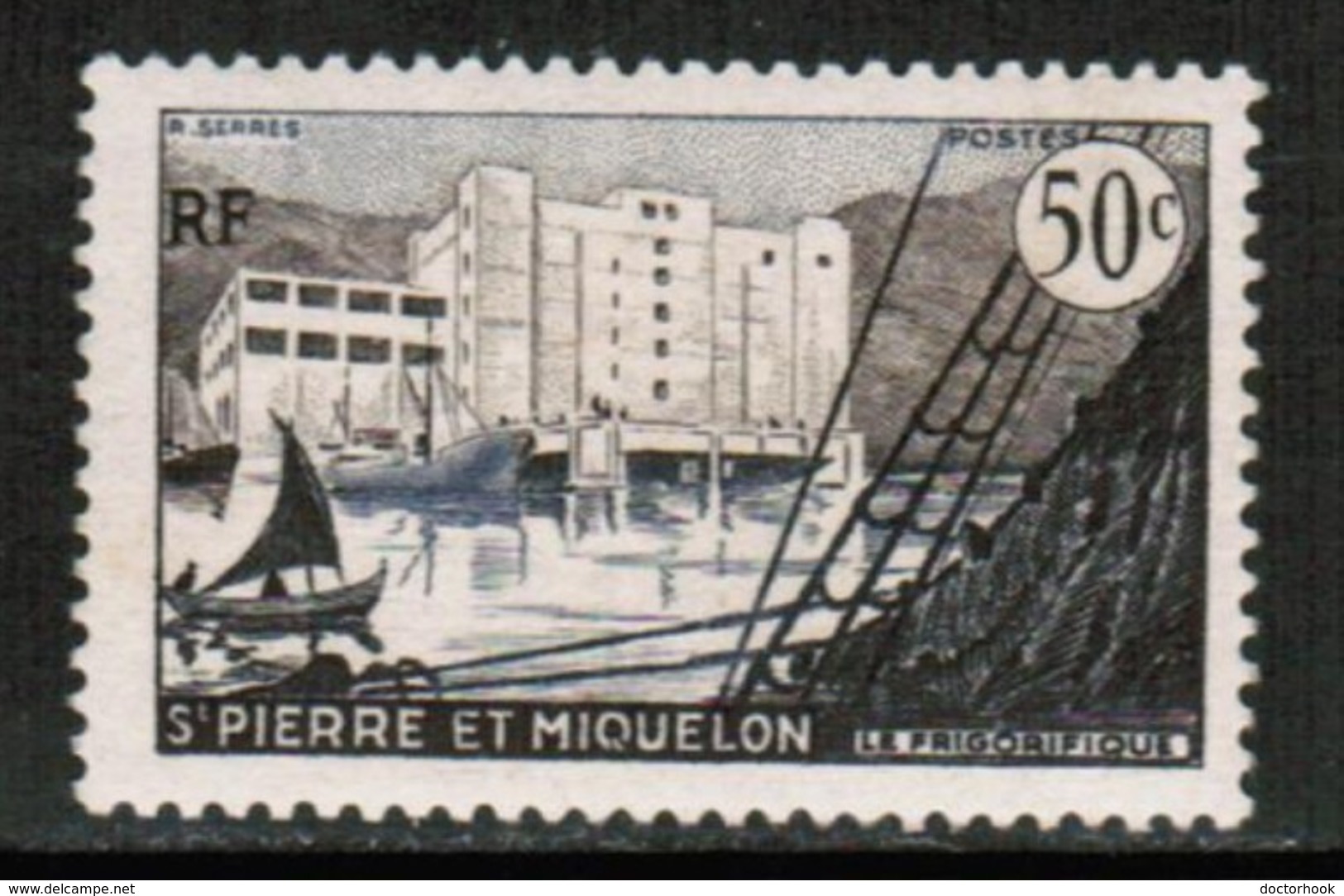 ST.PIERRE & MIQUELON   Scott # 347* VF MINT LH (Stamp Scan # 431) - Unused Stamps