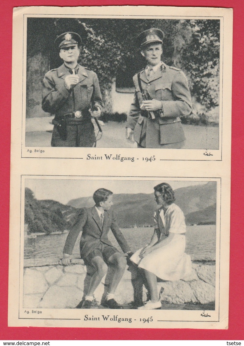 Saint Wolfgand 1945 (Autriche ) - Libération Du Roi Léopold III ,Général Patch ,Prince Baudouin Et Princesse Charlotte - Oorlog 1939-45