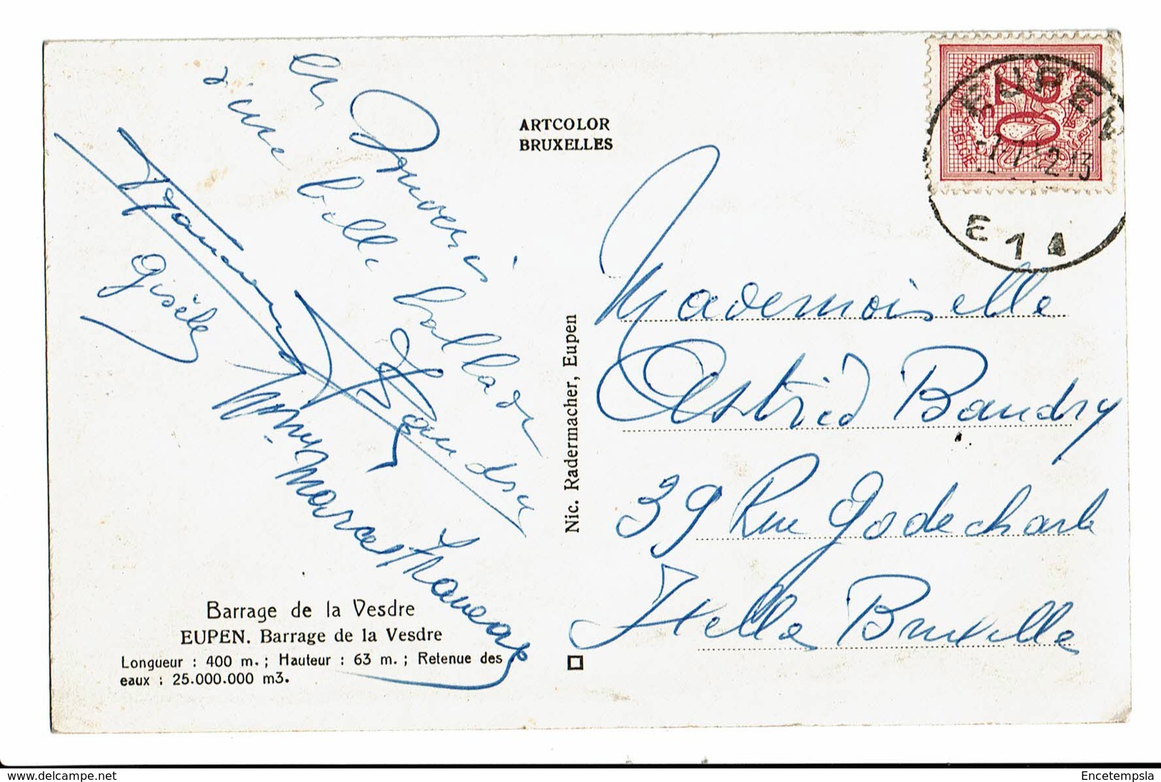 CPA - Carte Postale -BELGIQUE -Eupen - Barrage De La Vesdre  S3270 - Eupen